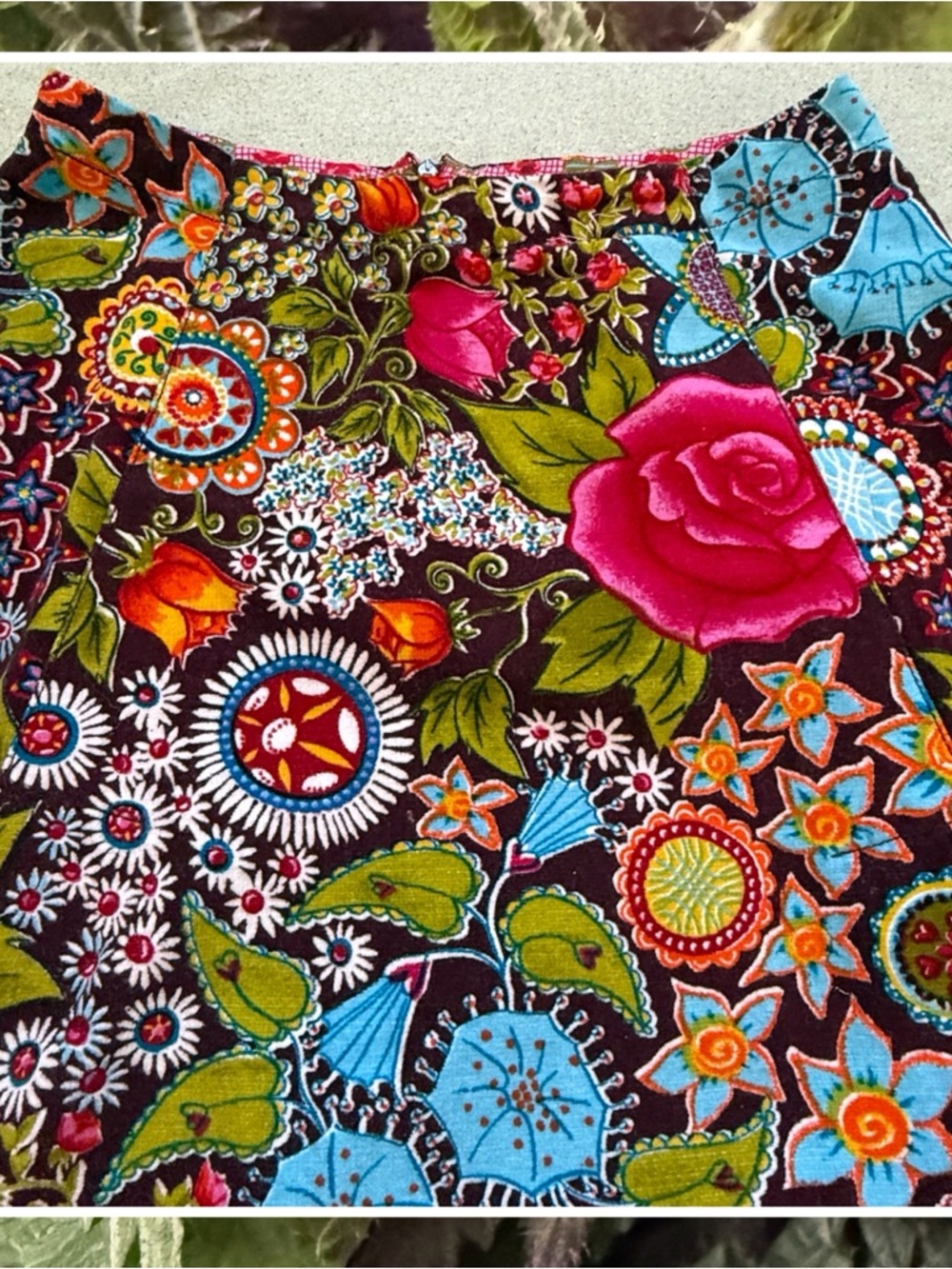 Rare Vintage Oilily Floral Velvet Numbered Ltd Ed, Size 38 - Picture 2 of 8